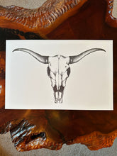 Load image into Gallery viewer, Longhorn Skull Print