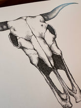 Load image into Gallery viewer, Longhorn Skull Print