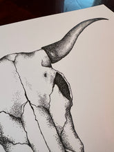 Load image into Gallery viewer, Longhorn Skull Print
