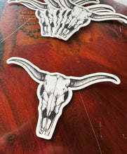 Load image into Gallery viewer, Longhorn Skull Sticker
