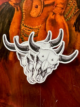 Load image into Gallery viewer, Bison Skull Sticker