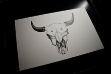 Load image into Gallery viewer, Bison Skull Print