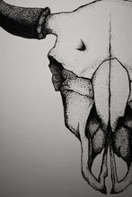 Load image into Gallery viewer, Bison Skull Print