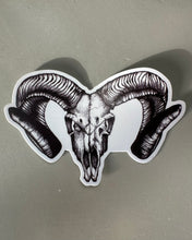 Load image into Gallery viewer, Corsican Ram Skull Sticker
