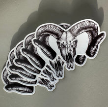 Load image into Gallery viewer, Corsican Ram Skull Sticker
