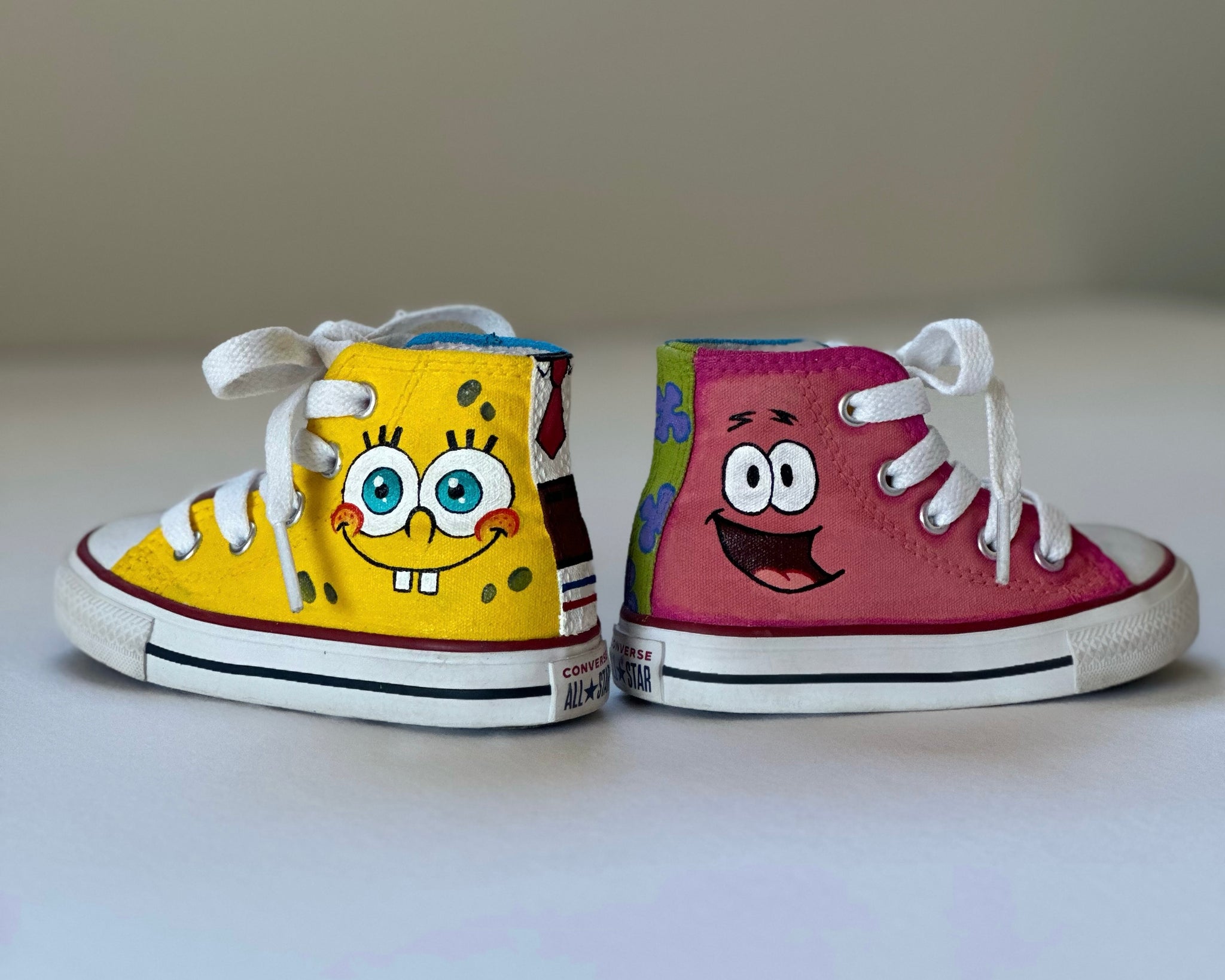 Spongebob converse shoes deals