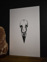 Load image into Gallery viewer, Raven Skull Print
